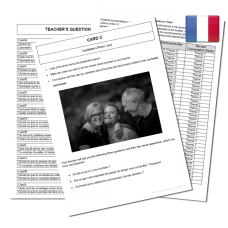 12 Cards: French AQA Mock GCSE Speaking test pack