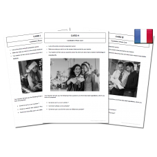 10 High Quality French GCSE Photocards for AQA : Free time activities